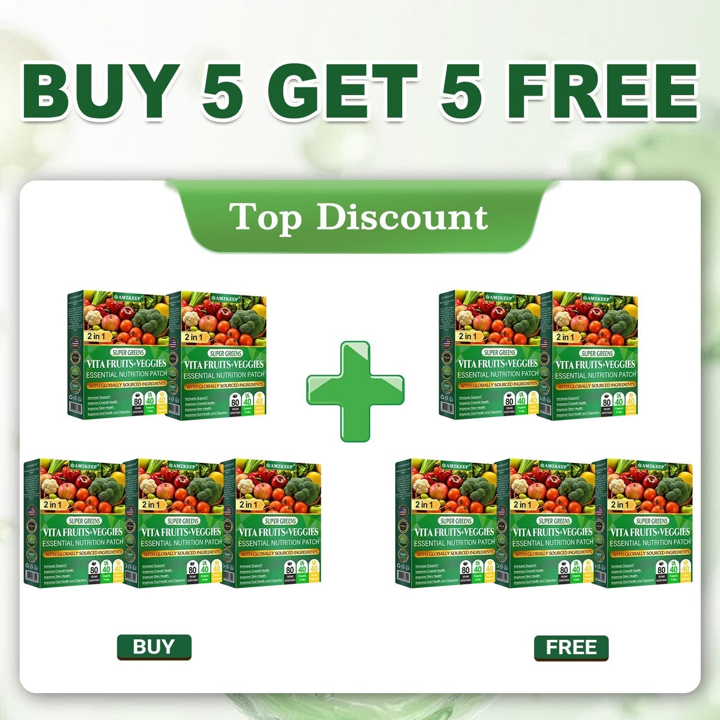 Parche de nutrición esencial de frutas y verduras Vita 𝐀𝐌𝐙𝐊𝐄𝐄𝐏®